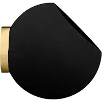 AYTM Pot de fleurs mural Globe Black | Gold | Ø21 cm