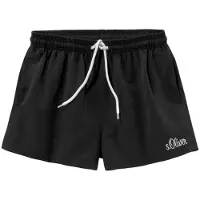 s.Oliver Shorts de bain noir / blanc