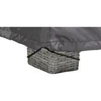 AeroCover Housse de Table de Jardin AeroCover Anthracite (160 x 100 x 70 cm)