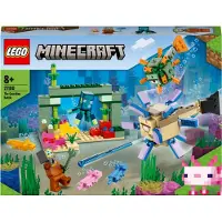 LEGO 21180 Minecraft Le duel des gardiens, aventure sous-marine, jouet pour enfants à partir de 8 ans, cadeau pour enfants, avec figurines et créatures