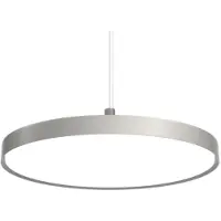 Louis Poulsen LP Slim Rond suspendu Dark Aluminium Raw | 3000K | Ø: 680 mm
