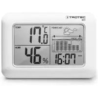 Trotec MeteorologinÄ- stotelÄ- BZ 07, Pavadinimas : MeteorologinÄ- stotelÄ- BZ 07, Maitinimas :. AAA, Thermomètre + hygromètre, Blanc