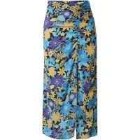 Oasis Jupe bleu clair / jaune foncé / bleu violet / noir