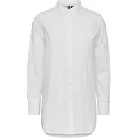 Pieces Jiva Long Sleeve Shirt Blanc M Femme
