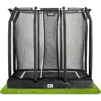 Salta Premium Ground - 214x153cm - Rectangulaire - Noir - filet de sécurité inclus