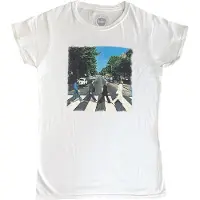 Rock Off Tee-Shirt Abbey road ladies white vintage print - Taille Small