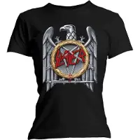 Slayer T-Shirt Silver Eagle Femme Noir - Taille XL