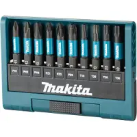 Makita E-12011 Jeu D'embouts De Vissage À Percussion 10 Pièces - Noir Percussion