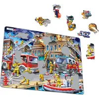 Larsen Puzzle Les pompiers, 45 pièces