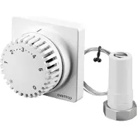 Oventrop Thermostat Uni FH avec réglage à distance, blanc Tube capillaire 5000 mm