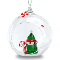 Swarovski Holiday Cheers Santas Elf Christmas Ornament Clair