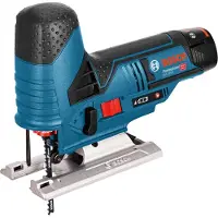 Bosch GST 12V-70 12 V Li-Ion Scie Sauteuse Sans Fil (2 Batteries 3,0 Ah) Dans Un Coffret L-Boxx - Poignée En T - Vitesse Variable