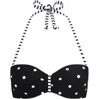 s.Oliver Hauts de bikini 'Audrey' noir / blanc