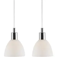 Nordlux Lampe à suspendre Ray, argent, Ip20, 2X40W, 63233033