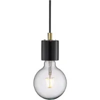 Nordlux Marmor Suspension SIV noir, câble noir 300 cm, 230V E27 (sans ampoules) ; 45883003