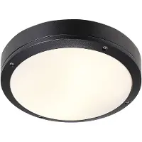 Nordlux Plafonnier Desi 28, noir, Ip44, 2X12W, 77646003