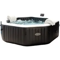Intex Jet & Bubble Deluxe Carbone 4 personnes - WiFi