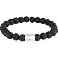 KUZZOI Bracelet 'Geo' noir / argent