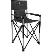 Bo Camp Chaise Haute Pliable Pour Enfants Aluminium Gris
