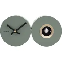 Karlsson Horloge murale Duo Cuckoo vert
