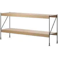 Audo Copenhagen Zet Lot de Rangement H70 | Black | Natural Oak