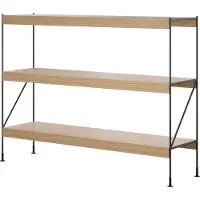 Audo Copenhagen Zet Lot de Rangement H114 | Black | Natural Oak