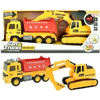 Toi-Toys Voitures & Camions Voitures &Amp ; Camions Benne avec Excavateur Lumière &Amp ; Son