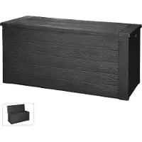 Huismerk Coffre de jardin 300 L gris foncé