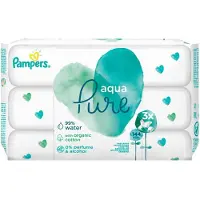Pampers Lingettes humides Aqua Pure, 3 pach, 144 pcs