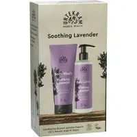 Urtekram Soin Soothing Lavender Geschenkset Body Wash 200 ml + Body Lotion 245 ml