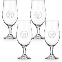 Yoursurprise Verres à bière à pied personnalisés (4 pièces)
