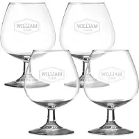 Yoursurprise Verre à cognac personnalisé (4 pièces)