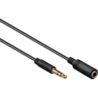 Goobay Rallonge jack 3.5 mm Noir - 3m