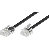 Goobay Câble DSL RJ11 à RJ45 - 10 mètres - Noir -