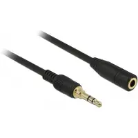 DeLOCK Câble d'extension jack 3,5 mm 3 broches mâle à femelle 2 m noir (85578)