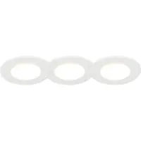 QAZQA Lot de 3 spots encastrés blancs avec LED 3000K 4W IP65 - Blanca