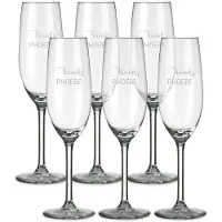 Royal Leerdam Flûtes à champagne personnalisées (6 pièces)