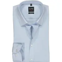 Olymp Chemise Level 5 Coupe Cintrée Bleu Clair
