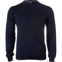 Olymp Pull Col Rond Wool Bleu Foncé