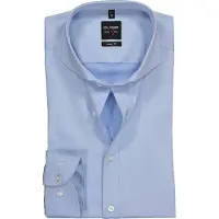 Olymp Chemise Level 5 Bleu Clair Coupe Body