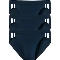 Schiesser Slip 'Rio' bleu foncé / blanc