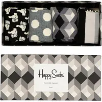 Happy socks Chaussettes 'Black And White Gift Box'