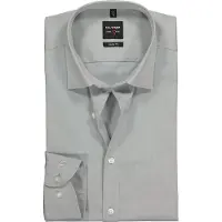 Olymp Chemise Coupe Cintrée Gris