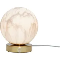 It's About Romi - Lampe de table Carrara - blanc/or - Ø16cm lampe de table - lampe de chevet, salon, chambre à coucher