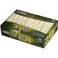 Bolsius Bougies effilées 240/23 mm ivoire 100 pcs
