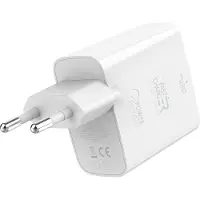 BigBen Interactive Chargeur USB A + USB C 32W (12+20W) PD Blanc Puro