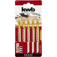 Kwb Lames de scies sauteuses, pour le travail du bois, HCS, moyen - 620225