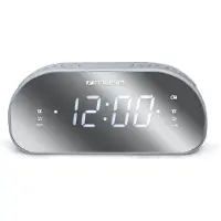 Muse Radio-réveil double alarme gris - - M170CR -