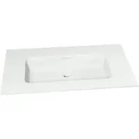 Storke Mata vasque simple Solid Surface mat 80 x 46 cm