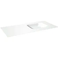 Balmani Tablo Arcato vasque asymétrique droite Solid Surface mat 120 x 55 cm, crépine non incluse